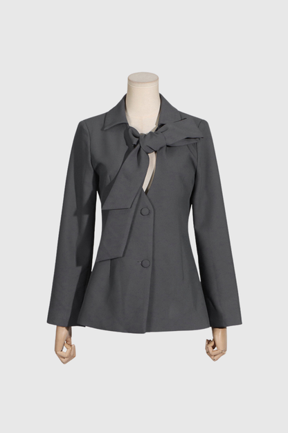 Kaydence Bağcıklı V Yaka Blazer