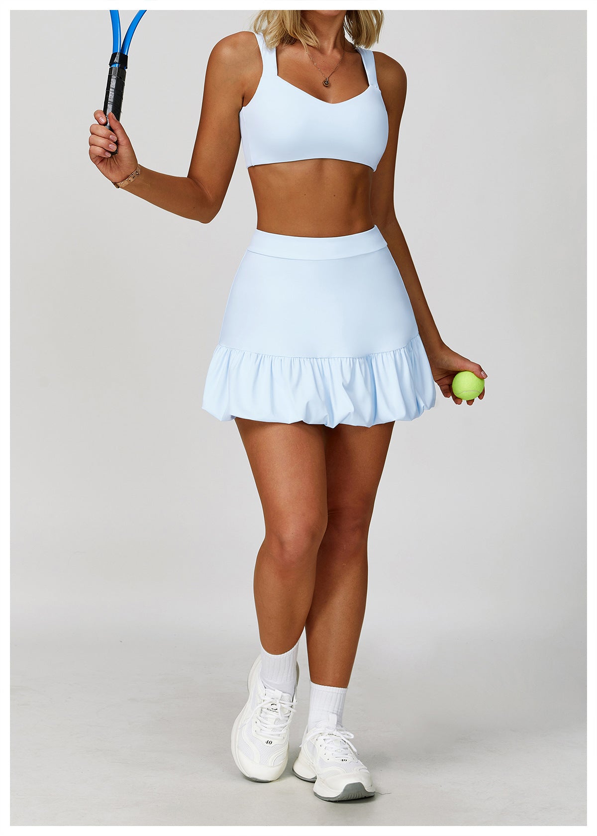 Ruffle Spor Bra