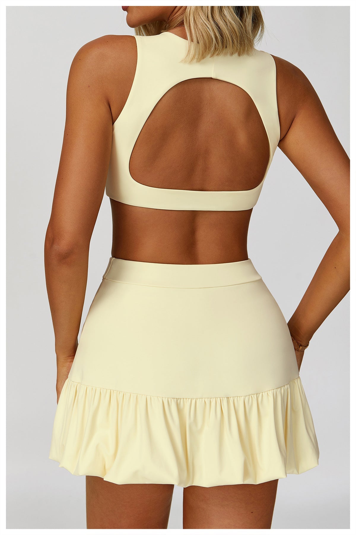Ruffle Spor Bra