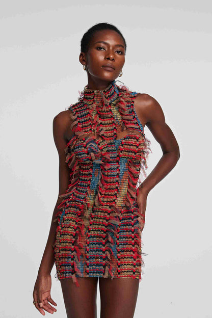 Adhara Patchwork Saçak Hollow Set