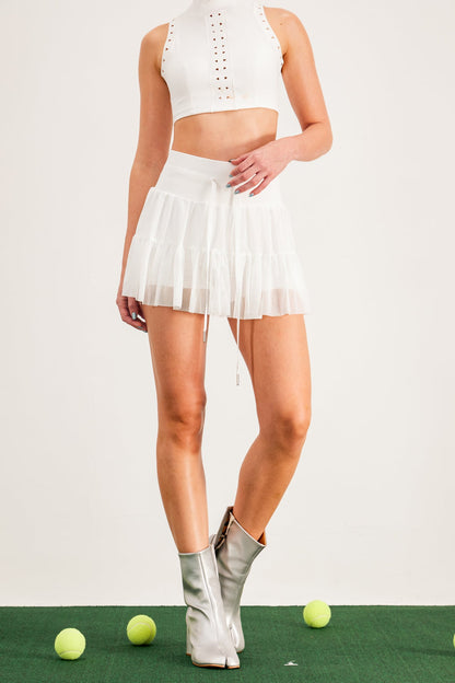 Baldovino Bodycon Beyaz Etek