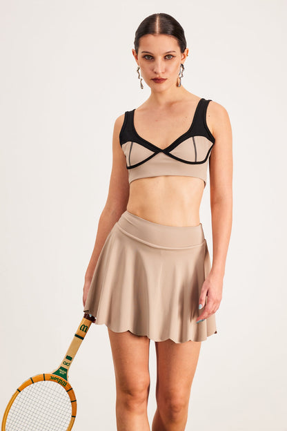 Barak Plunge Bodycon Etek Takımı
