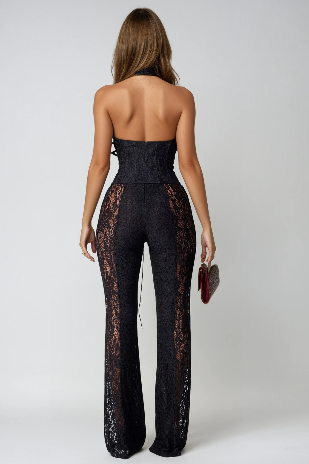 Bethan Lace Derin Kesim Tulum