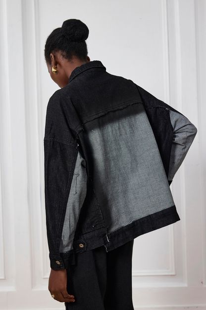 Biesel Boyalı Denim Ceket