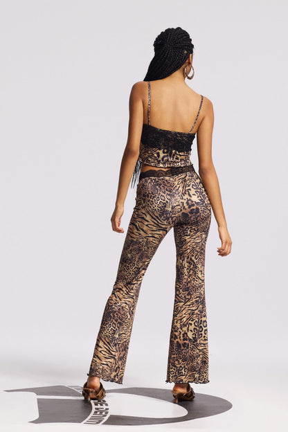 Bindy Dantel Leopar Pantolon Takımı