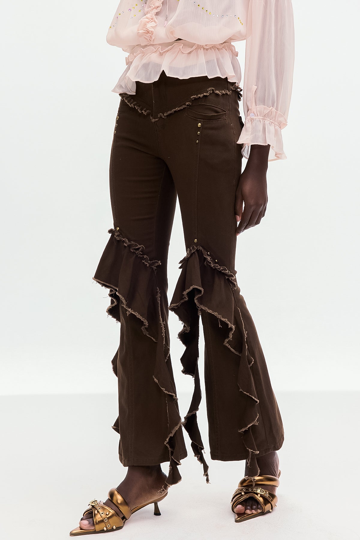 Bomilcar Saçaklı Bootcut Kot Pantolon