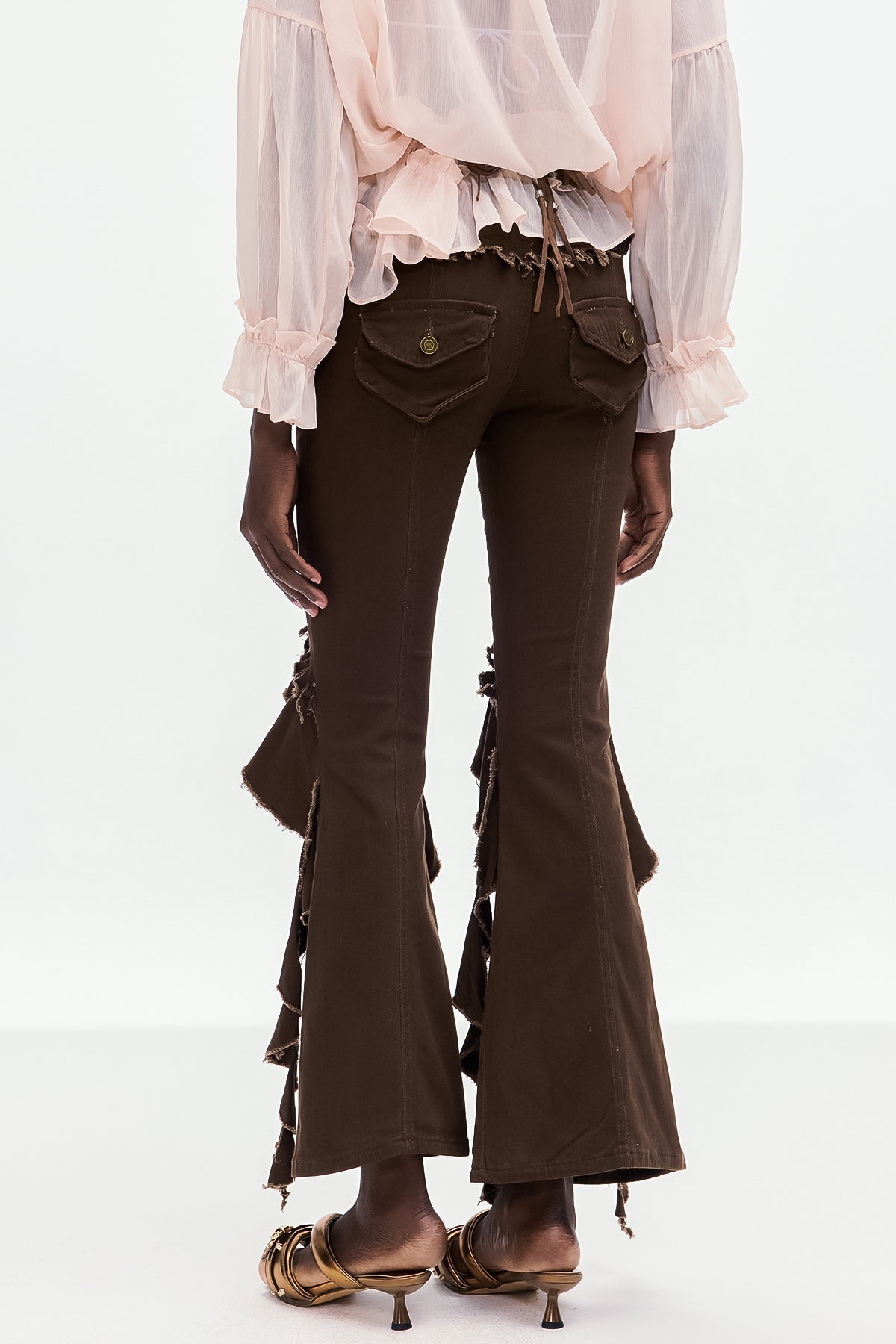 Bomilcar Saçaklı Bootcut Kot Pantolon