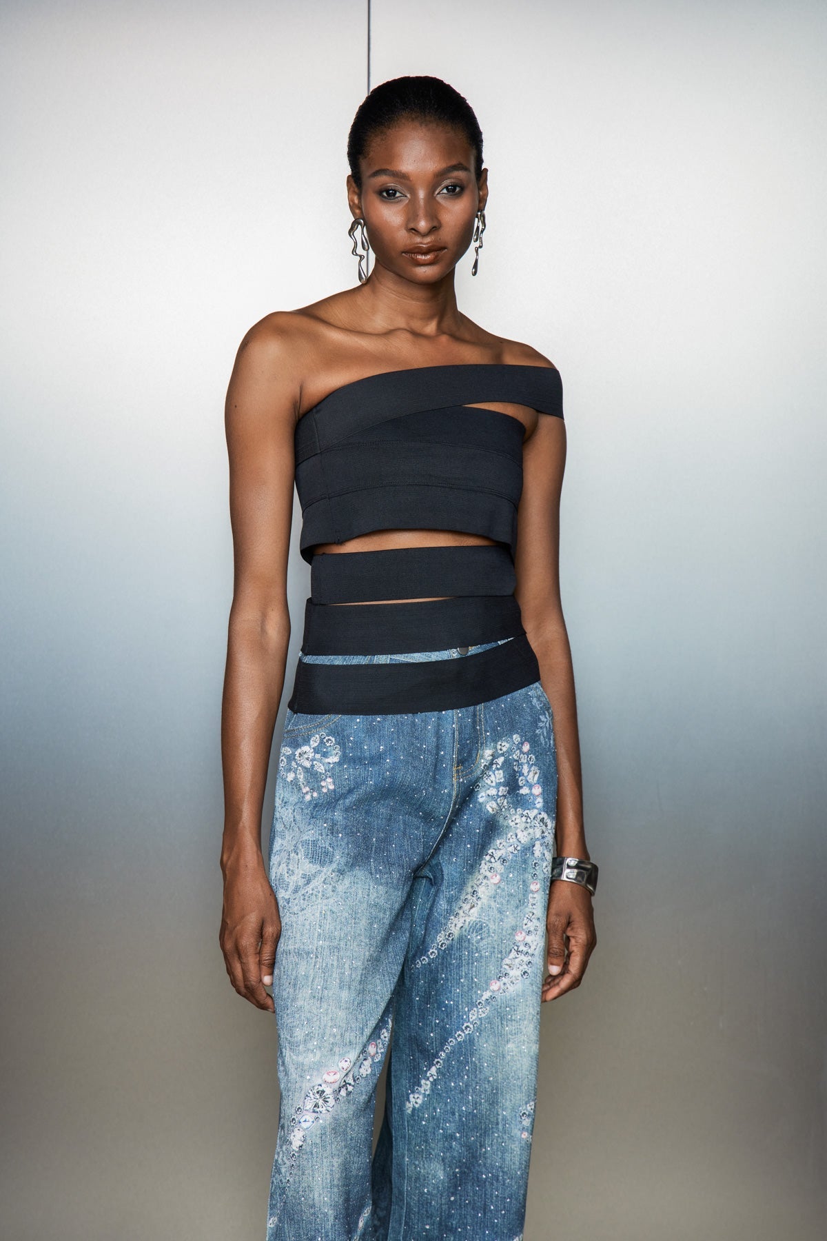 Casilda Kesikli Asimetrik Üst