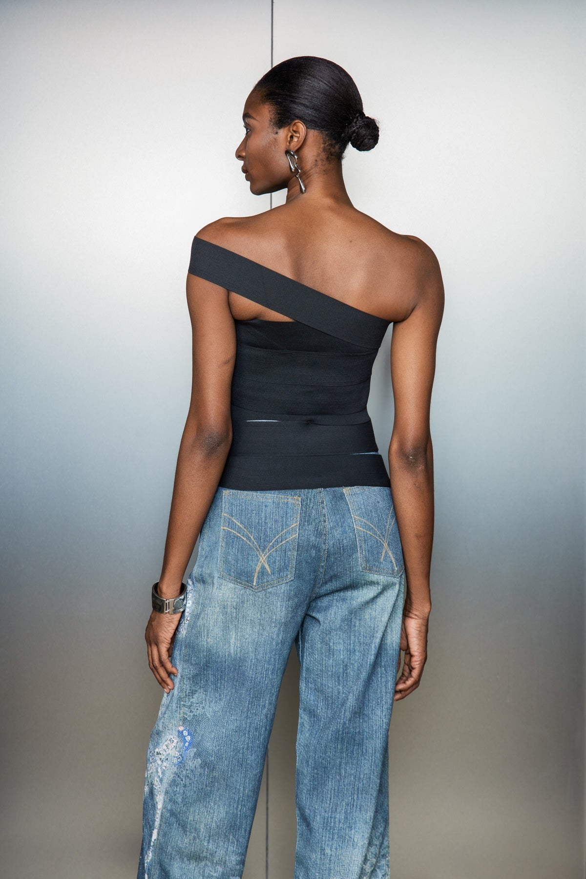 Casilda Kesikli Asimetrik Üst