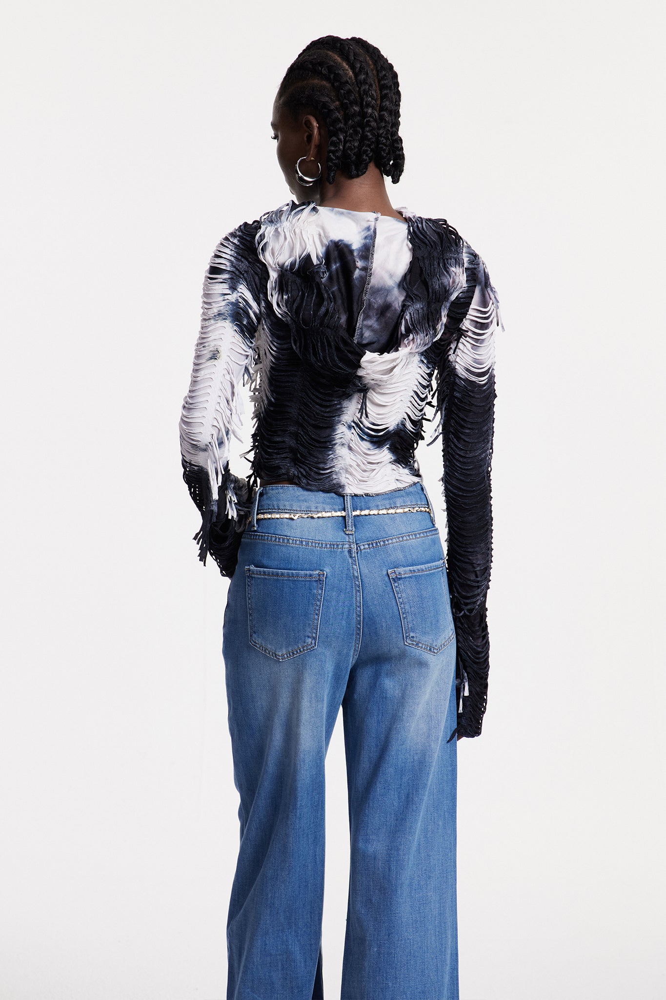Christabelle Kesikli Tie Dye Üst