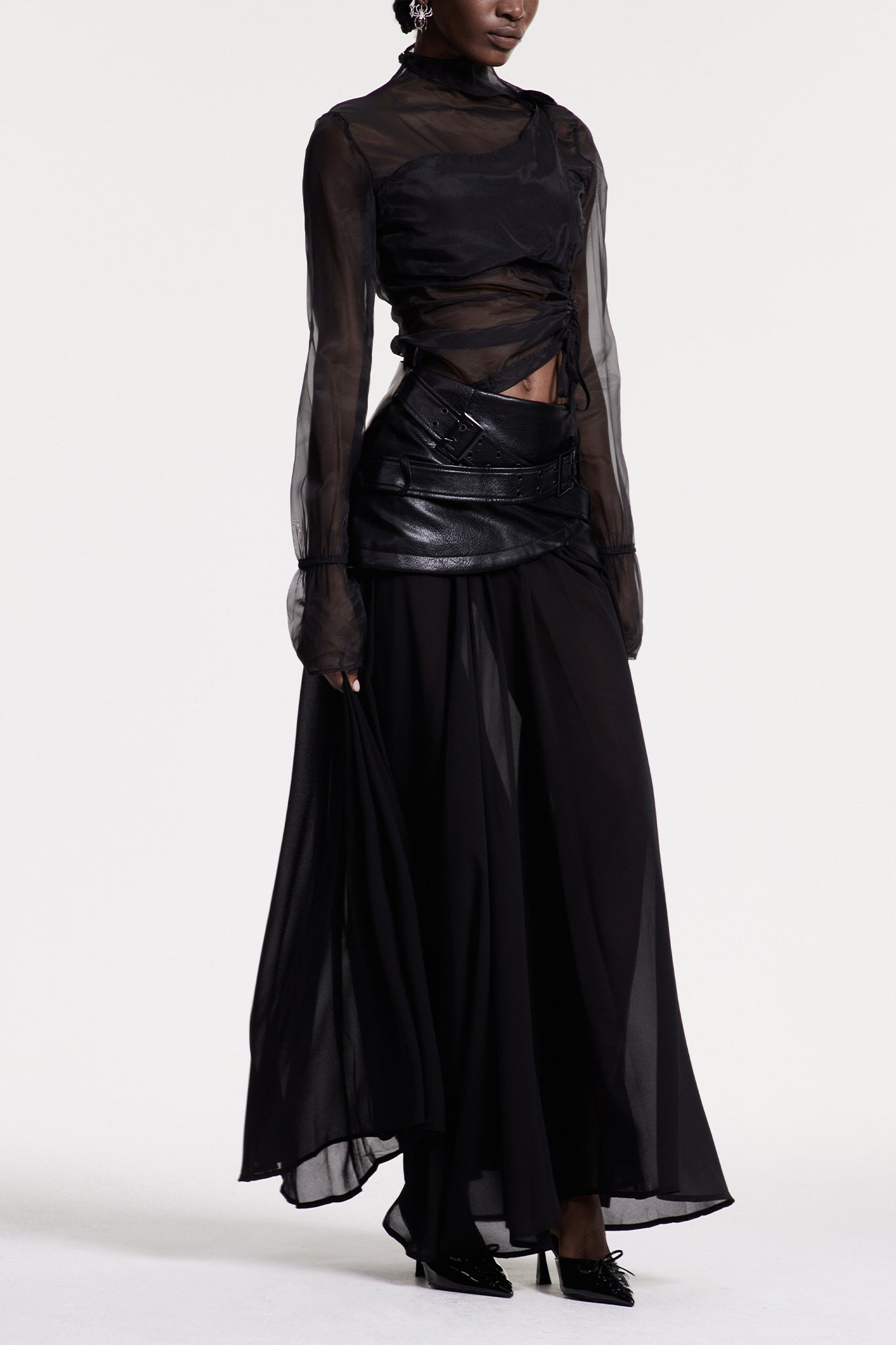 Christina Deconstruct Mesh Maxi Etek