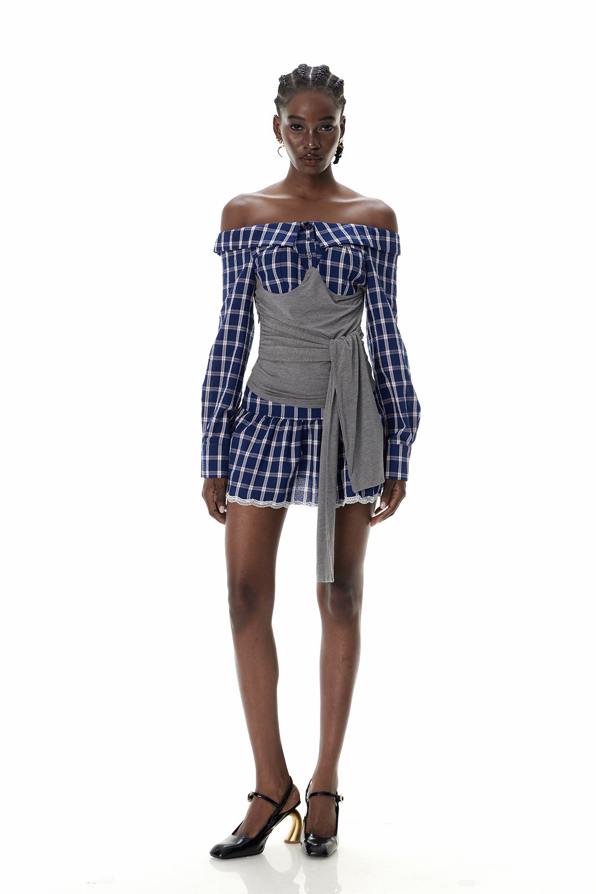 Claud Izgara Bağlamalı Etek Takımı