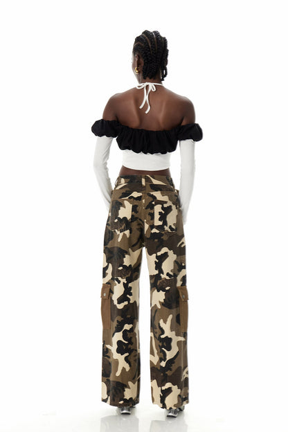 Claude Omuz Açık Beyaz Üst