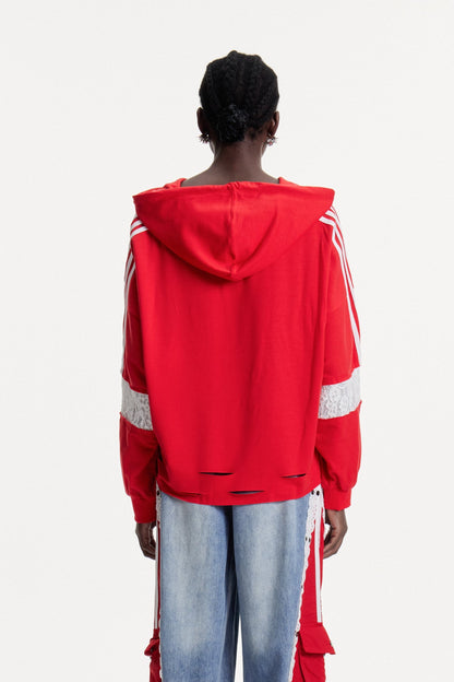 Damianos Dantel Baskılı Kapüşonlu Üst