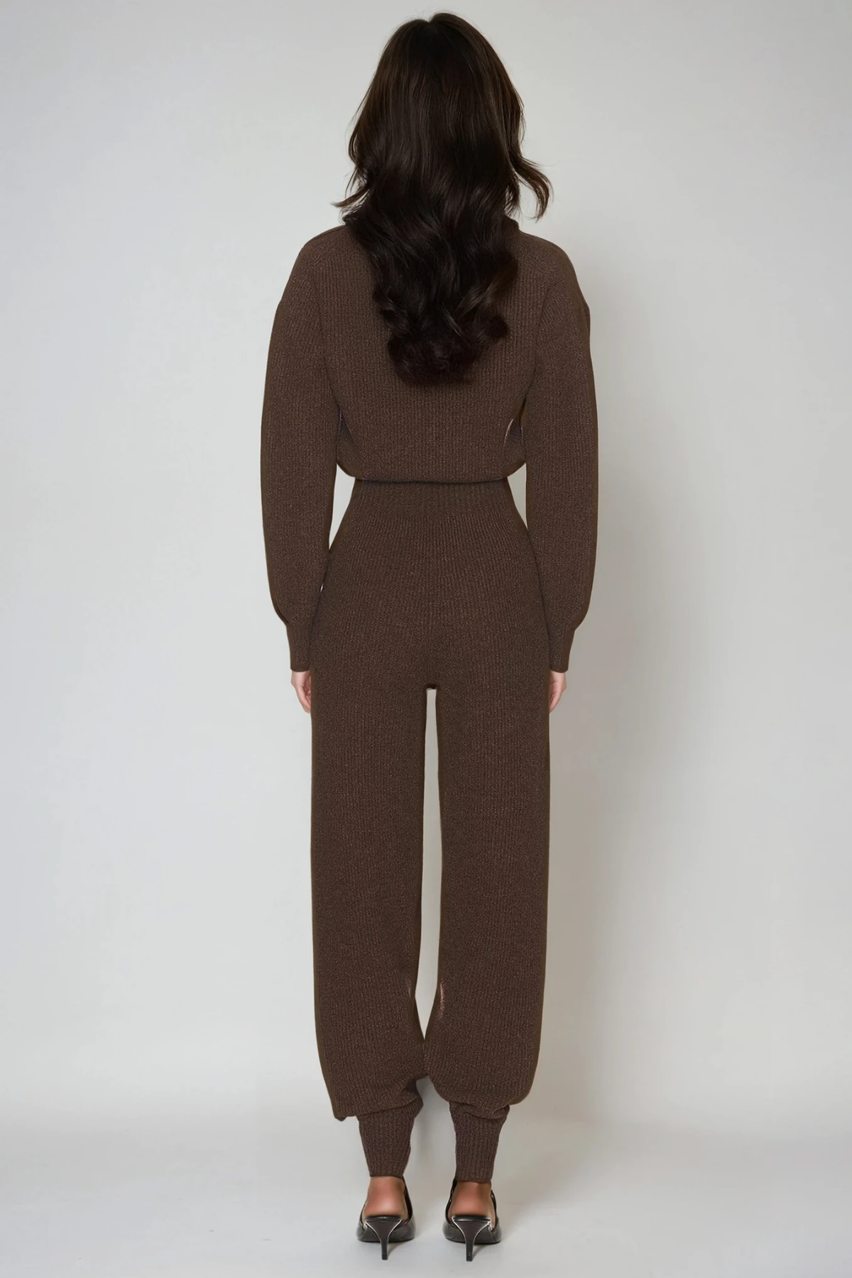 Diamanto Bodycon Örgü Tulum