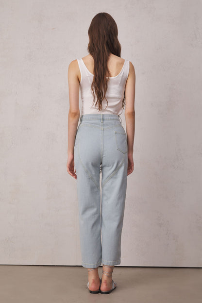 Eden Taşlı Taşlı Kesim Denim Jeans