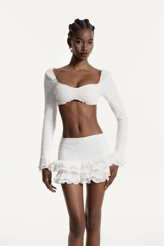 Edmund Kırpılmış Volanlı Etek Takımı