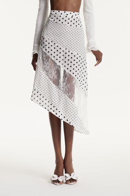 Edmunds Deconstruct Noktalı Dantel Mini Etek