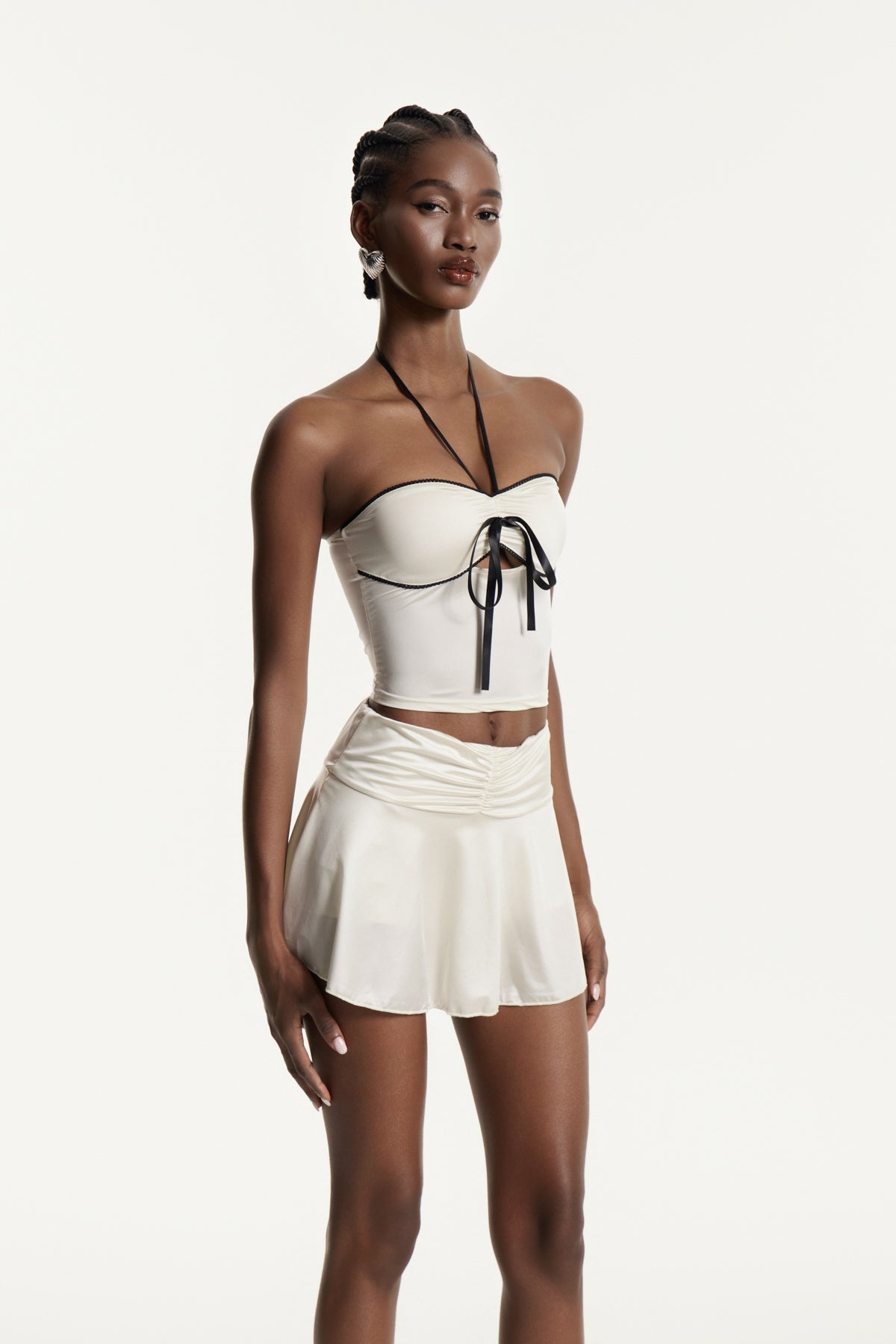 Edorta Kesikli Rüs Etek Takımı