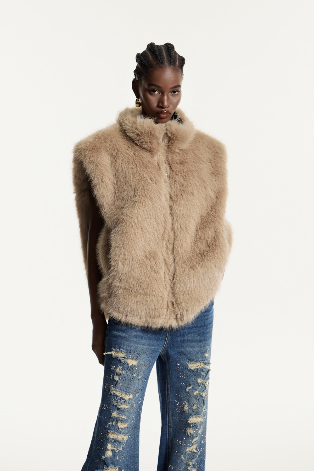 Edwina Kürk Izgara Yelek