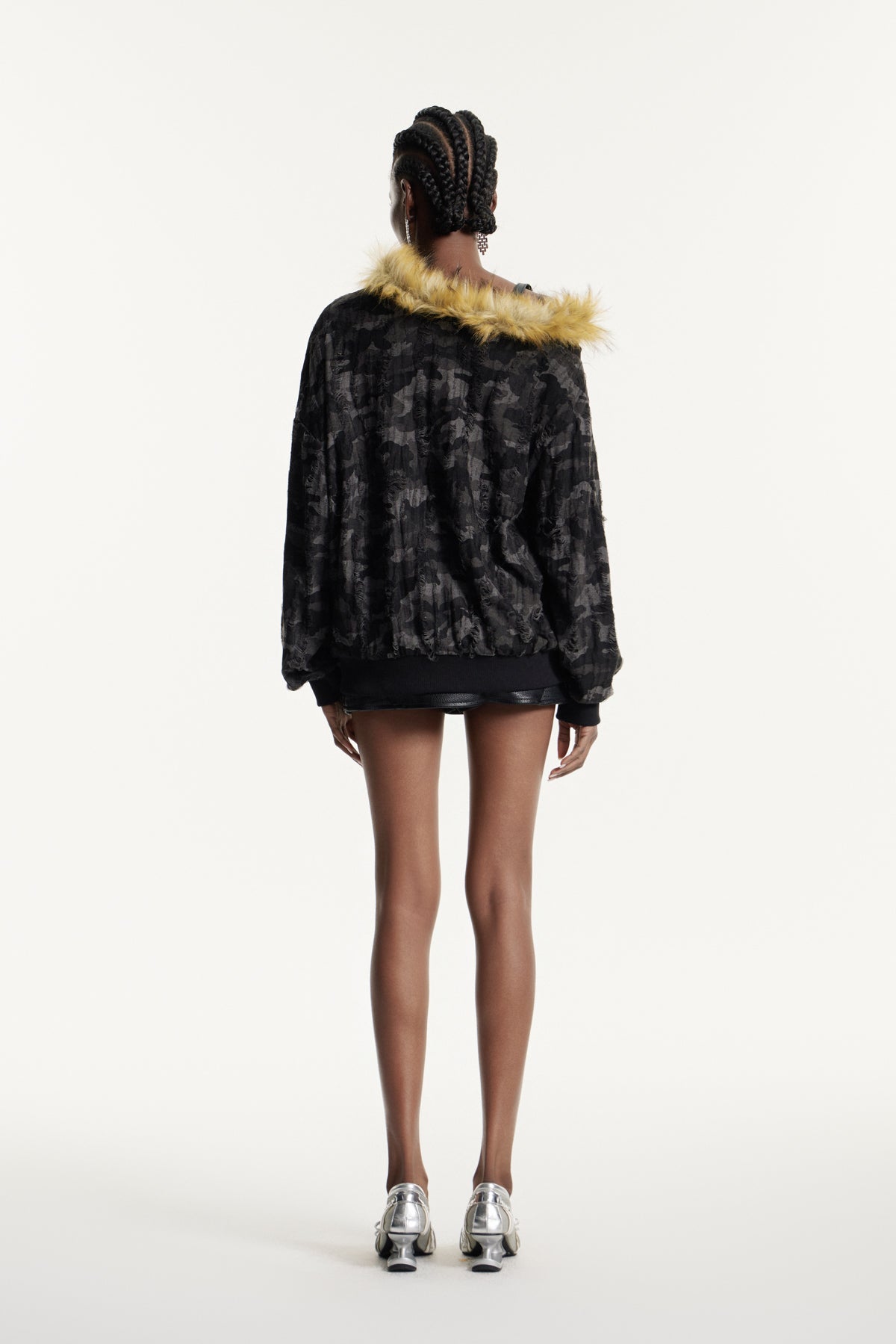 Efrem Kamuflaj Desenli Suni Kürk Üst