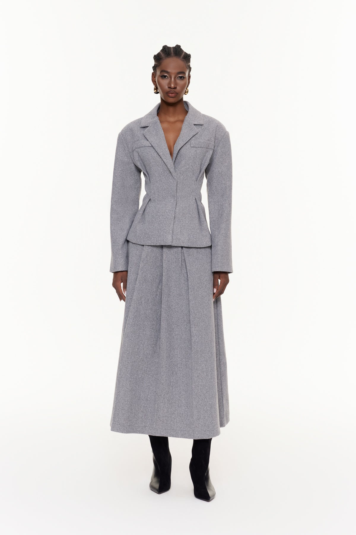 Egil Ruch Pileli Etek Takımı