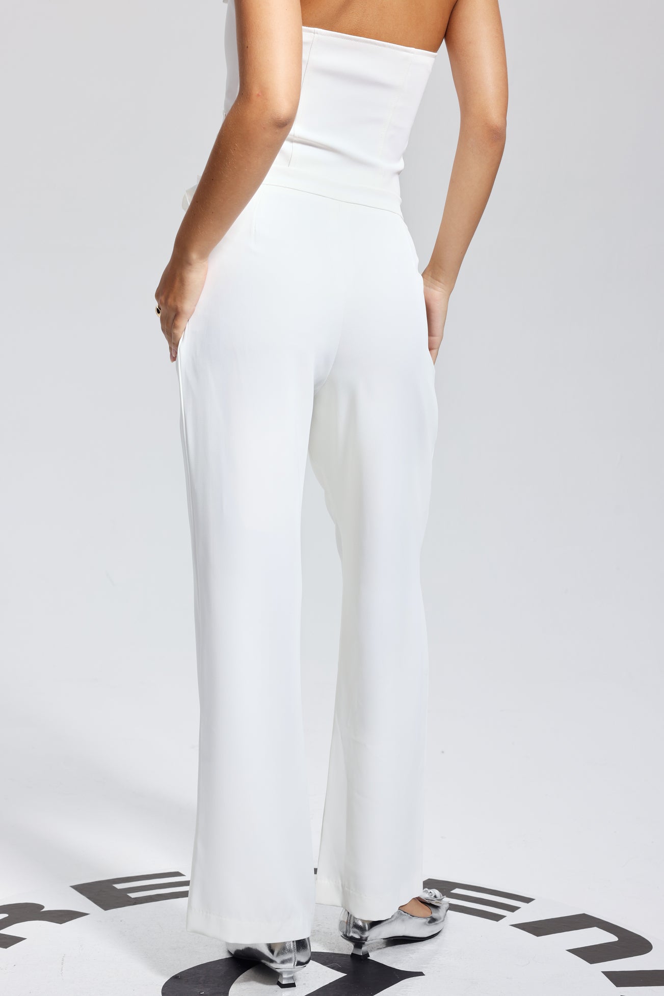 Elia Çiçek Dantelli Pantolon