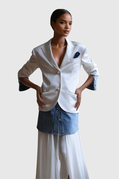 Eshani Denim Yapısız Blazer