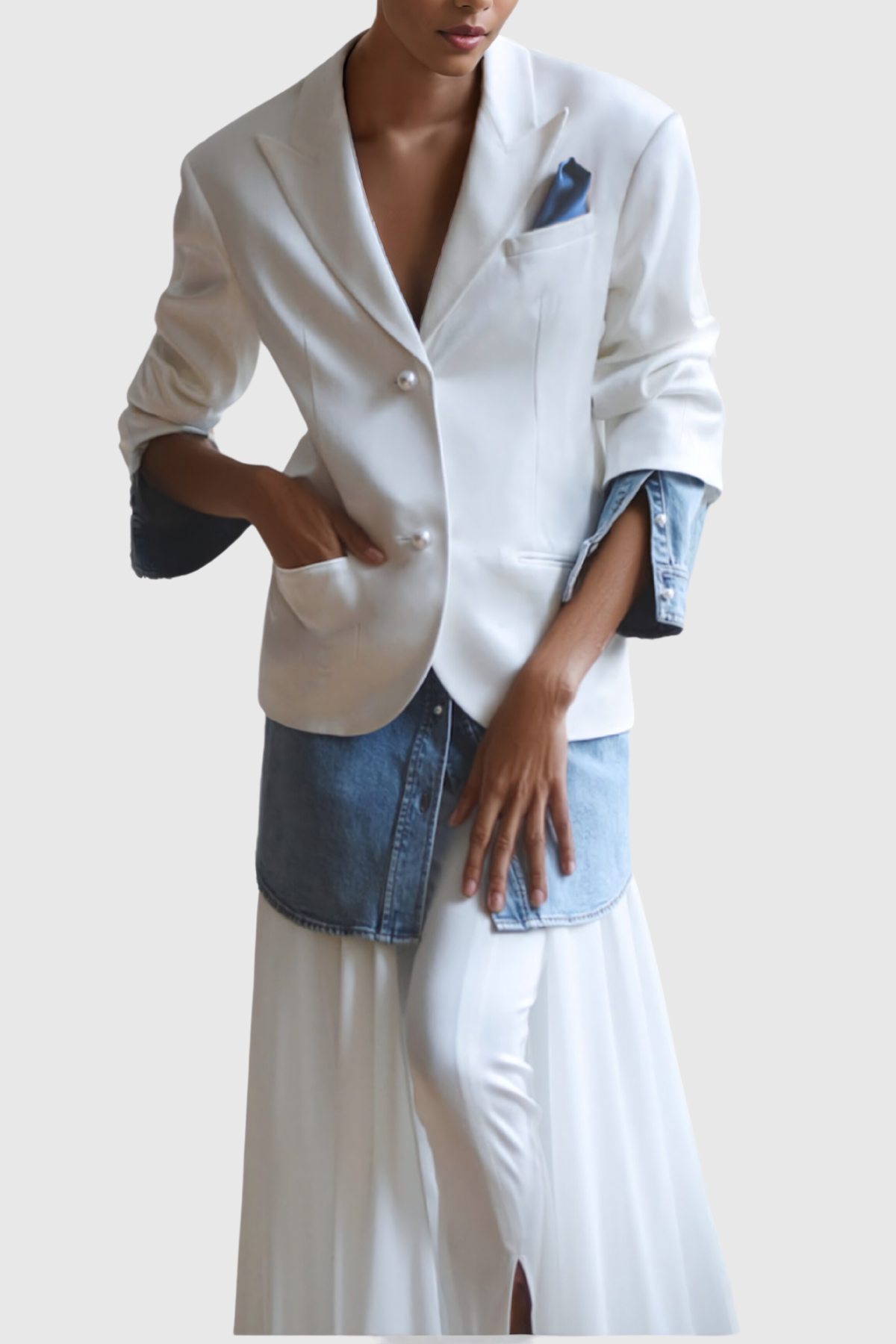 Eshani Denim Yapısız Blazer