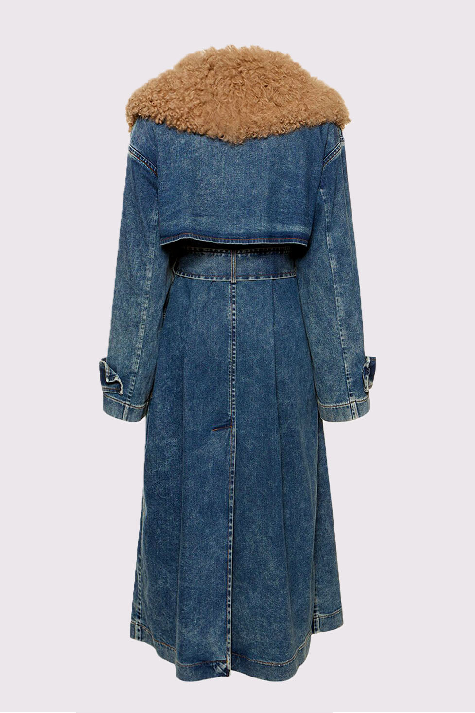 Everly Kürk Yaka Denim Mont