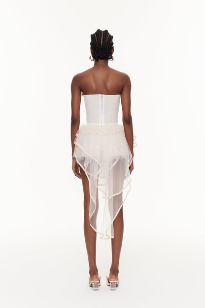 Fahim Straplez File Mini Elbise