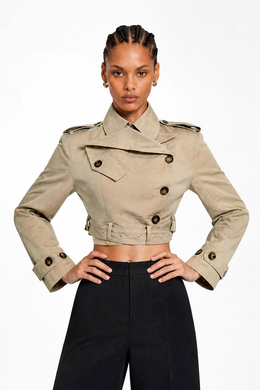Kiano Crop Belt Trençkot