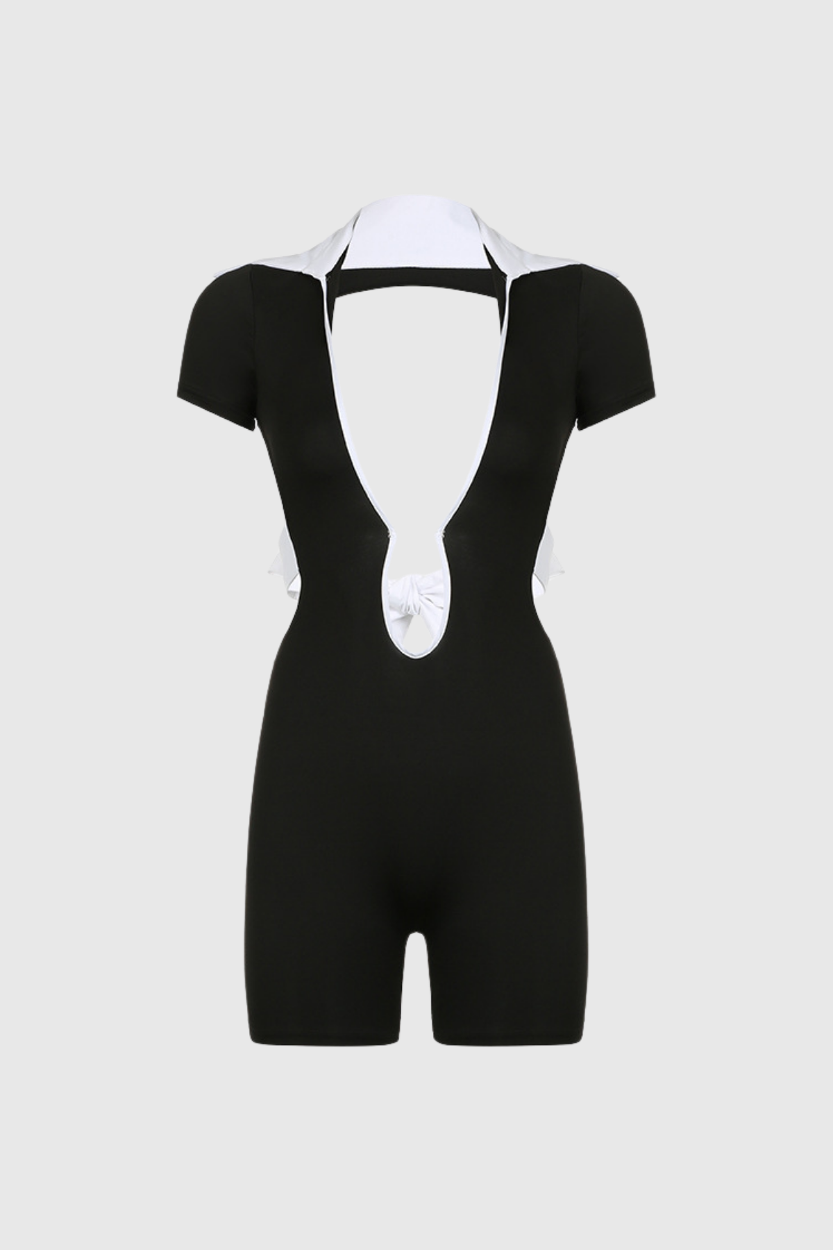 Kriti Cut Out Sırtı Açık Kısa Kollu Tulum