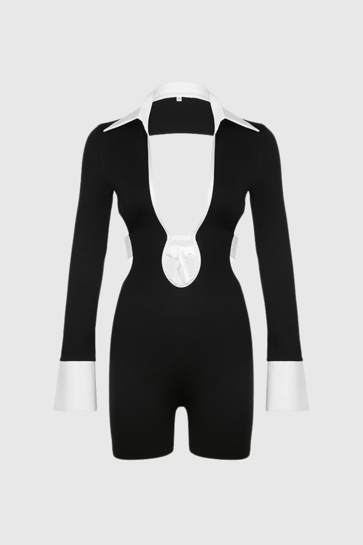 Kriti Cut Out Sırtı Açık Uzun Kollu Tulum