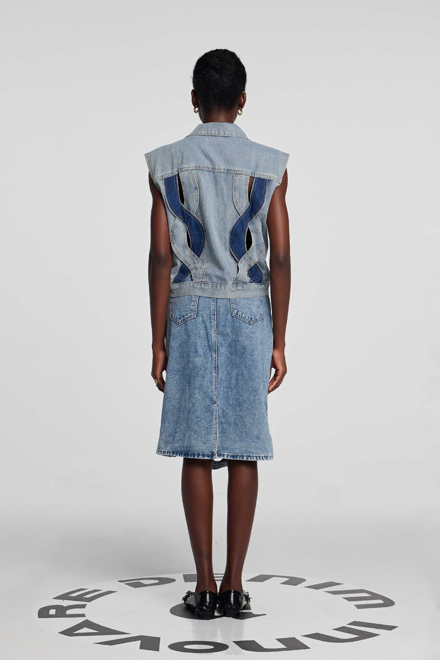 Madison Kesimli Denim Üst