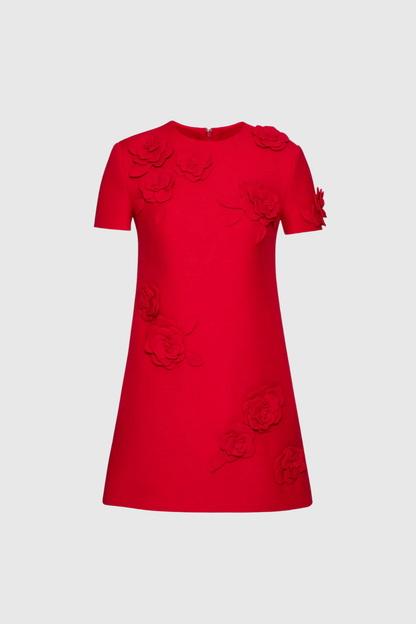 Mahika Çiçek Bodycon Mini Elbise