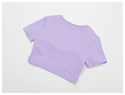 Dekolteli Spor Crop Üst
