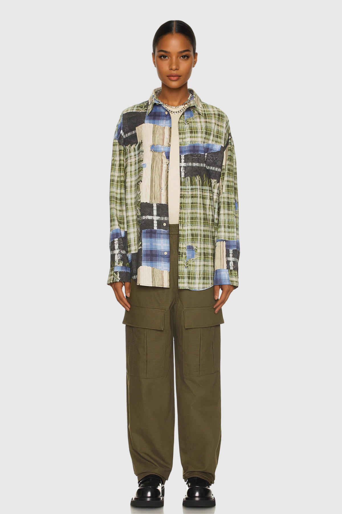 Trisha Gri Gri Gömlek