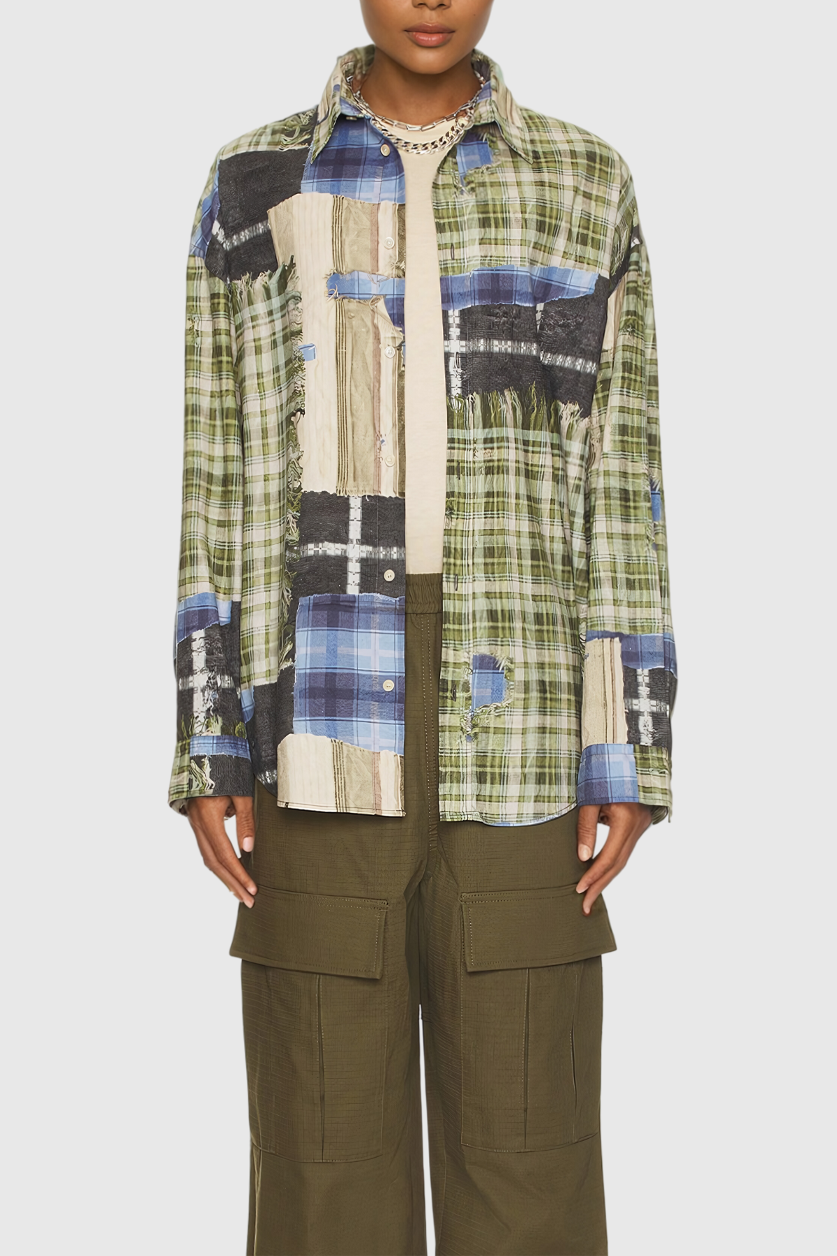 Trisha Gri Gri Gömlek