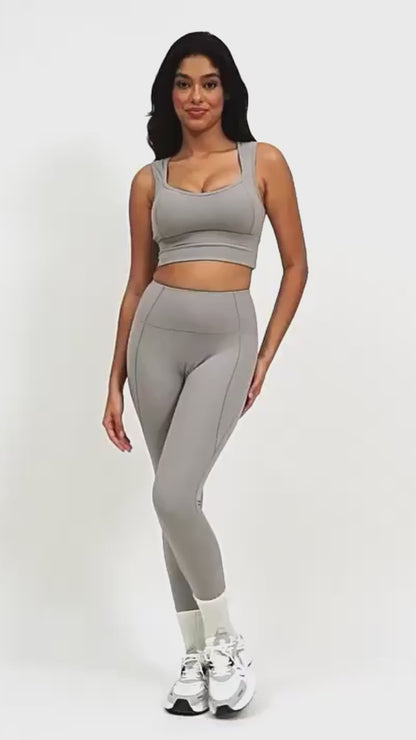 Sırtı Açık Spor Bra